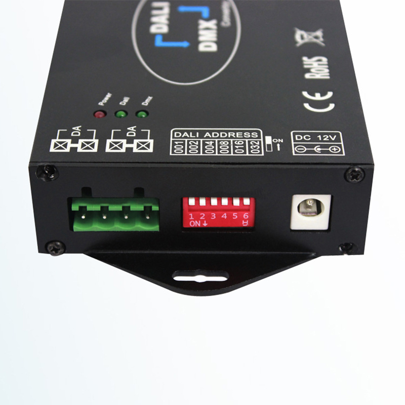 DL113 DC12V-24V DALI-DMX512 Converter, LED DMX Dimming Controller